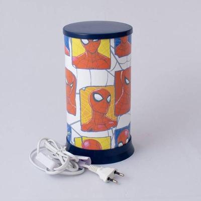 Luminária de Mesa Homem Aranha Iluminação Difusa Design Decorativo Vermelho Hug