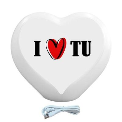 Luminária Coração I Love Tu Led Usb com Luz Difusa Alimentação USB Bivolt