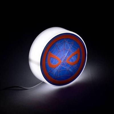 Luminária Homem Aranha com Luz Difusa para Decoração Vermelho Bivolt 11CM