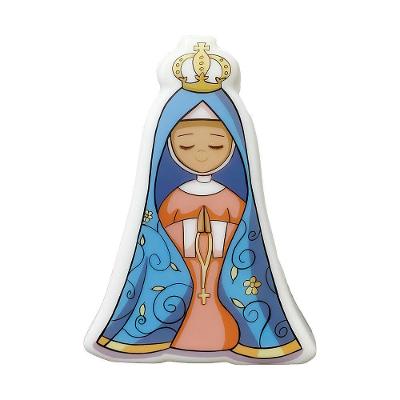 Luminária Nossa Senhora Aparecida com Iluminação Bivolt para Oratório Branco