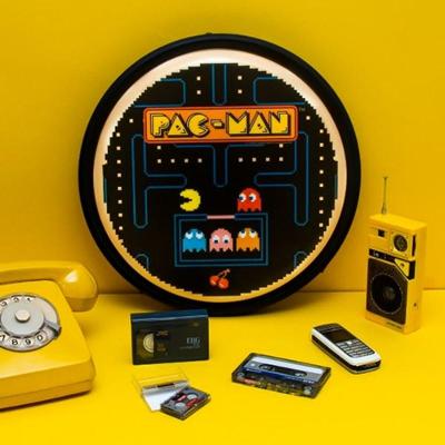 Luminária Pac-man Doodle com LED para Setup Gamer Bivolt 37CM