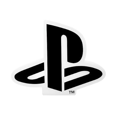 Luminária Playstation Logo Decoração Setup Luz Difusa Branco 23CM Bivolt