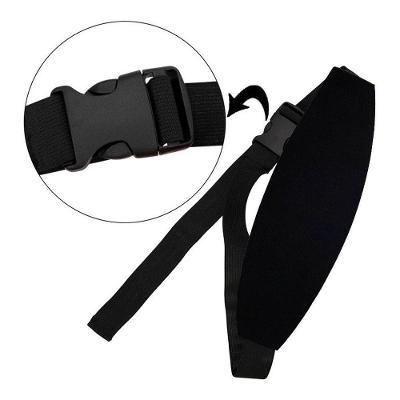 Kit Almofada de Pescoço + Faixa Suporte Cabeça de Bebê Infantil para Cadeirinha Preto OEM