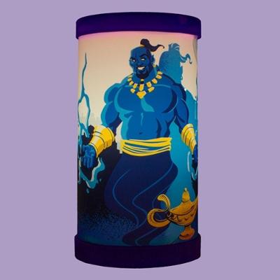 Luminária de Mesa Aladdin com Luz Difusa Azul Gênio da Lâmpada