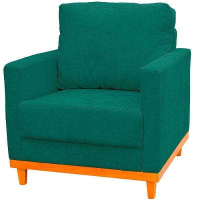 Poltrona Berlim com Tecido Impermeável Confortável Verde Musgo Ateliê do Conforto 80CM