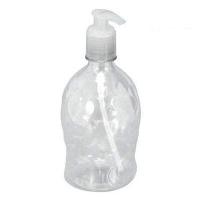 Frasco para Álcool Gel Pump com Válvula PET Uso Doméstico Ou Comercial Transparente Higipack 500ML