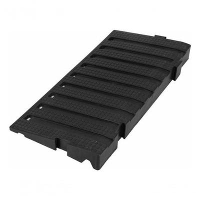 Kit Módulo Rampa para Estrado Modular Quadrado Em1b com Encaixe Macho-Fêmea Preto Higipack 16