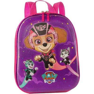 Mochila Infantil Max Toy Patrulha Canina Alca Costas Resistentes Pre Escola Meninas 3+ P Roxa