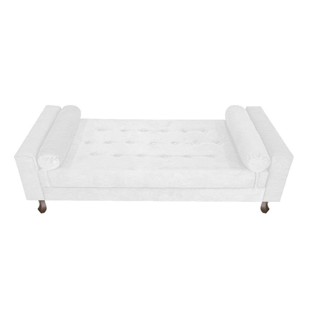 Recamier Baú Félix Solteiro 90cm Corano Branco - 1