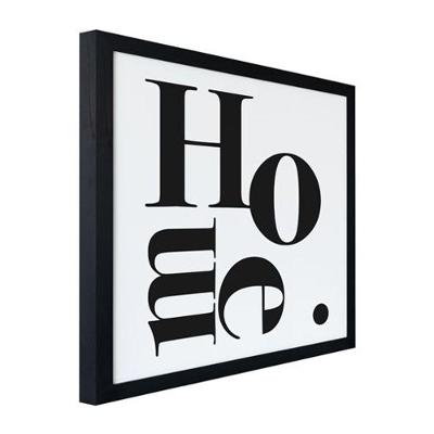 Quadro Decorativo Abstrato 24x24CM em MDF Parafuso Bege Home