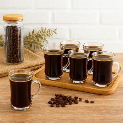 Jogo de Canecas Café Nespresso Dolce Gusto Vidro Resistente Degustação Transparente GMB 150ML