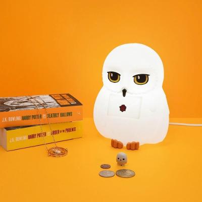 Luminária Edwiges Harry Potter 3D Coruja Decorativa com Iluminação Bivolt Branco