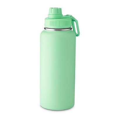 Garrafa Térmica com Alça e Bico Parede Dupla Aço Inox para Bebidas Verde 960ML