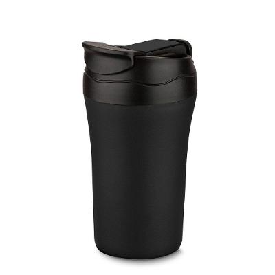 Copo Térmico Fosco com Tampa Parede Dupla Inox com Canudo e Bico para Bebidas 500ML Preto