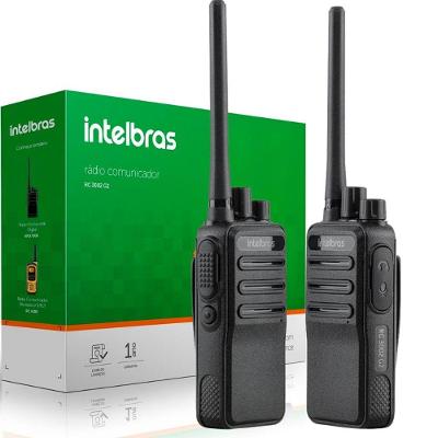 Rádio Comunicador Intelbras RC3002 G2 16 Canais Bivolt Preto 2 Unidades