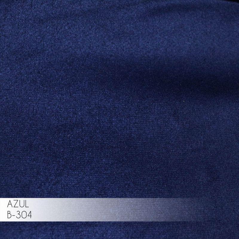 Sofá 3 Lugares Sala Base de Madeira euro 210 Cm Azul Marinho - 2