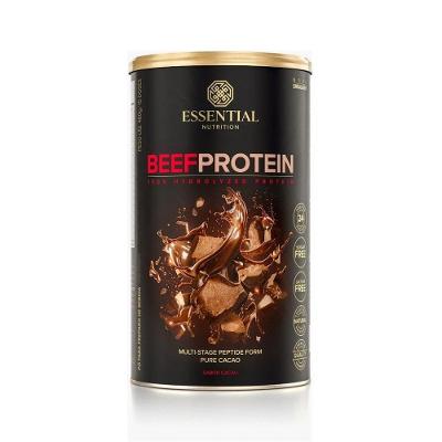 Suplemento Proteico Essential Nutrition Beef Protein Hydrolyzed Recuperação 24g Cacau 480G