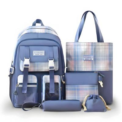 Conjunto de Mochila e Acessórios Utimix com Mochila Grande e Bolsas e Estojo em Nylon Único