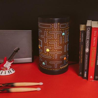 Luminária de Mesa Pac-man Doodle com Iluminação LED e Design Nostálgico Bivolt