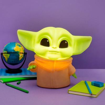 Luminária de Mesa 3D Baby Yoda Grogu Star Wars com Iluminação Decorativa Bivolt e Fio 1,5m