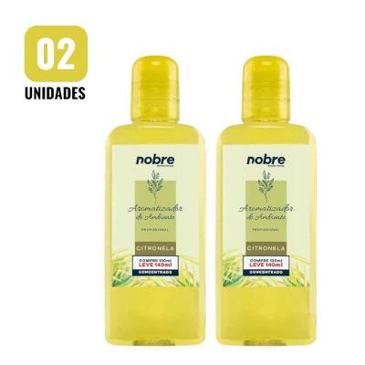 Kit Aromatizante de Ambiente Citronela Concentrado com Fórmula Concentrada Nobre 140ML 2 Unidades