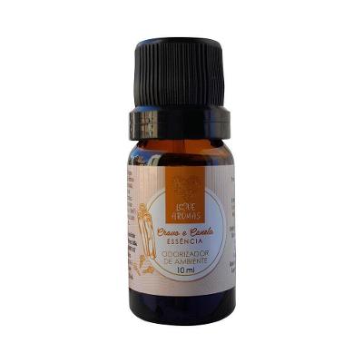 Essência Aromática Cravo e Canela Alta Concentração para Difusor Elétrico Vidro Âmbar 10ML