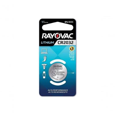 Bateria CR2032 Lithium 3V para Dispositivos Eletronicos Blister Rayovac