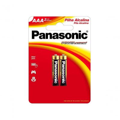 Pilha Alcalina AAA LR03XAB-2B192 1.5V com 2 Unidades Panasonic