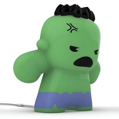 Luminária de Mesa Hulk Kawai Marvel com Design 3D Bivolt Polietileno
