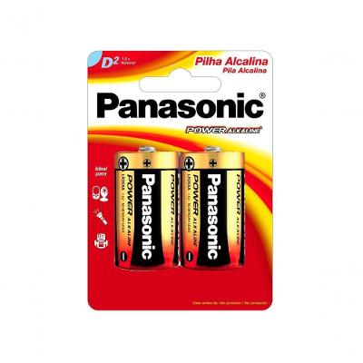 Pilha Alcalina LR20XAB-2 Grande Durabilidade Bivolt Panasonic 2 UNIDADES