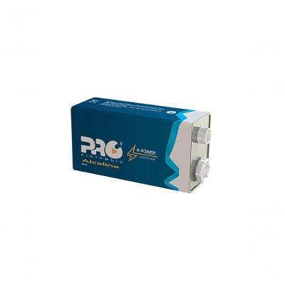 Bateria Alcalina PQBA-9V01 9V 6LR61 para Dispositivos Eletronicos Proeletronic com 1