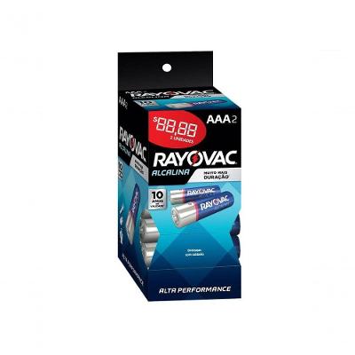 Pilha Alcalina AAA 20321 Tubo com 32 para Alto Consumo 1.5V Rayovac
