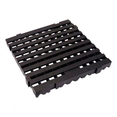 Estrado Modular Em1 Quadrado com Design Moderno em Preto Higipack