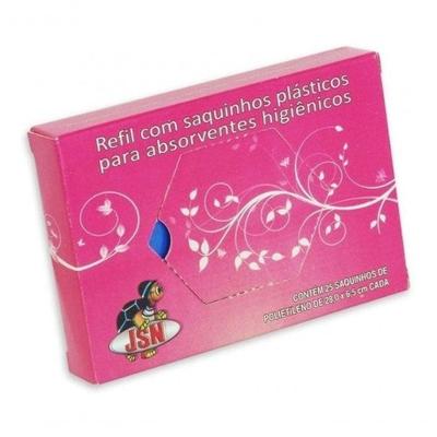 Saquinho para Descarte de Absorvente Feminino Kit 100un Rosa Higipack