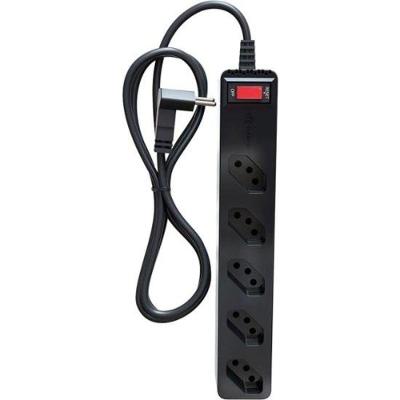 Filtro de Linha Energia 5 com Proteção Contra Surtos DPS 3P Preto Clamper 5 Tomadas