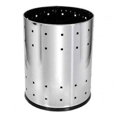 Lixeira Telada B9 22L Aço Inox Abertura Manual Prata Higipack
