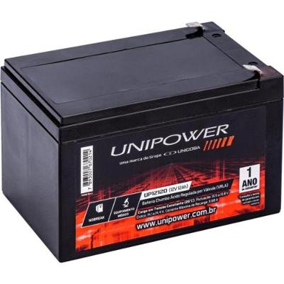 Bateria Estacionária UP12120 Selada VRLA 12V 12AH Chumbo Ácido Unipower