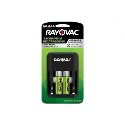 Carregador de Pilhas SM-4 Carrega AA e AAA com LED Branco Rayovac