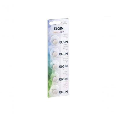 Bateria de Botao CR1220 3.3V Litio Aprovada INMETRO Prata 5 Unidades Elgin