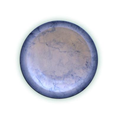 Prato Fundo Tramontina Peixes em Porcelana Decorada Aba Curta Azul 23CM