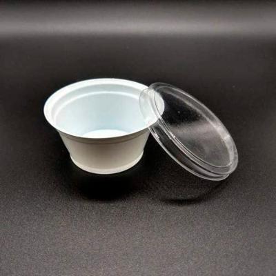 Pote para Molho G695 com Tampa 30ML Transparente 700 Unidades Branco Galvanotek