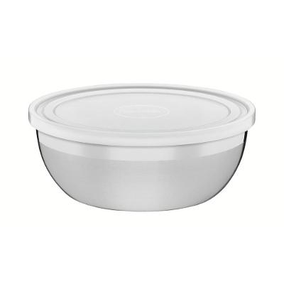 Pote Freezinox para Armazenar Alimentos Aço Inox Tampa Plástica Geladeira Prata Tramontina 4,2L