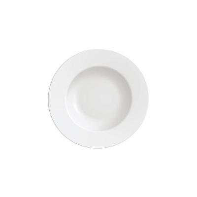 Prato Raso Maria Augusta HO em Porcelana Liso-Sólido para Uso Diário Branco Tramontina
