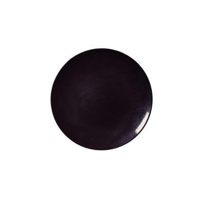 Prato Raso Ametista em Porcelana Decorada Preto Tramontina 28CM