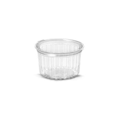 Pote Redondo G771M para Sobremesas com Tampa Articulada 450ML Transparente Galvanotek
