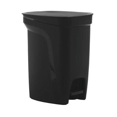 Lixeira Tramontina Compact 10L em Polipropileno Preto com Pedal