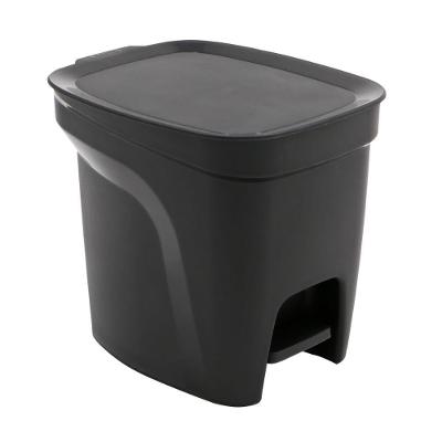 Lixeira Compact 7L Polipropileno Abertura por Pedal Preto Tramontina