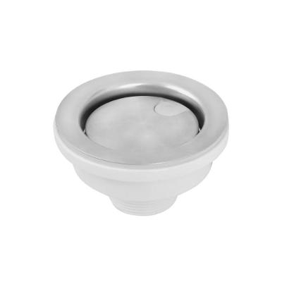 Válvula Tramontina Super Luxo para Cubas em Aço Inox e Polipropileno Acabamento Polido 4 1-2 Prata