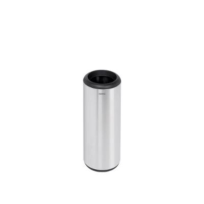 Lixeira Inox Tramontina Cápsula 15L Aço Inox Manual Scotch Brite Prata