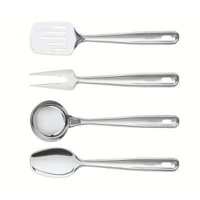 Jogo de Utensílios Extrata em Aço Inox para Cozinha Lavável na Máquina Prata Tramontina 4 Peças